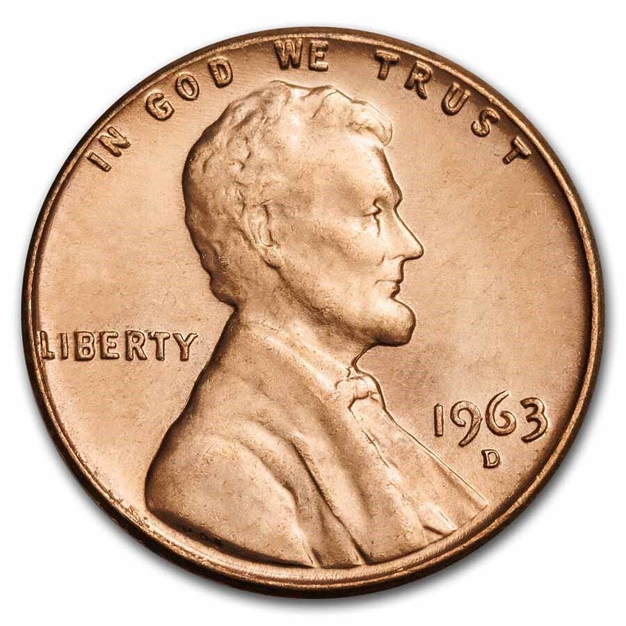 1963 D Lincoln Memorial Penny Value | RD - APMEX